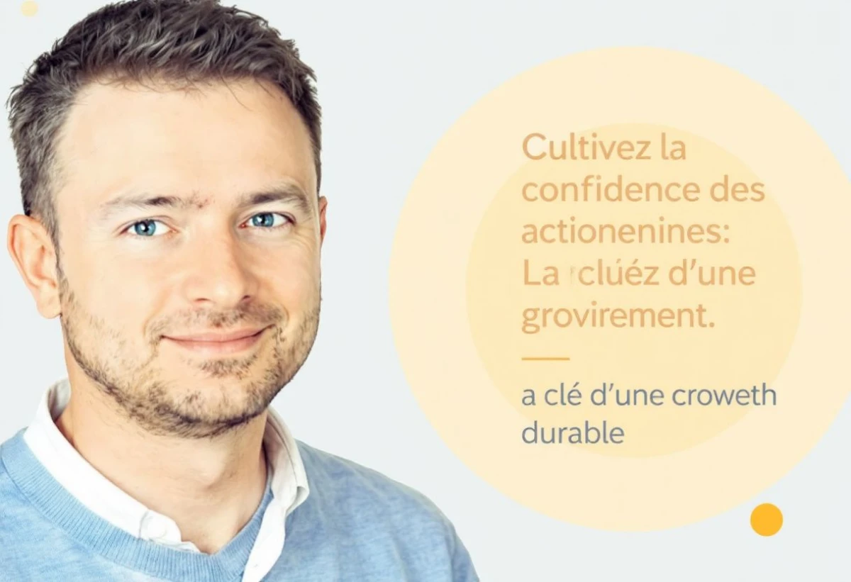 Cultivez la confiance des actionnaires : La clé d'une croissance durable